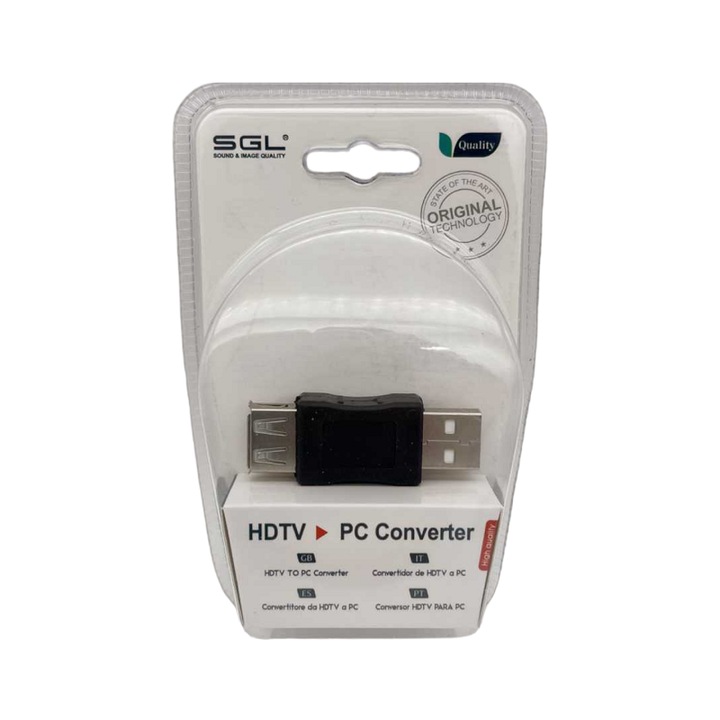 USB 2.0 adapter - anya/apa, fekete