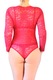 Női csipke body, piros, XL-es méret