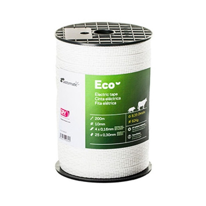 Banda gard electric, Pastormatic, Inox, 200m, Alb