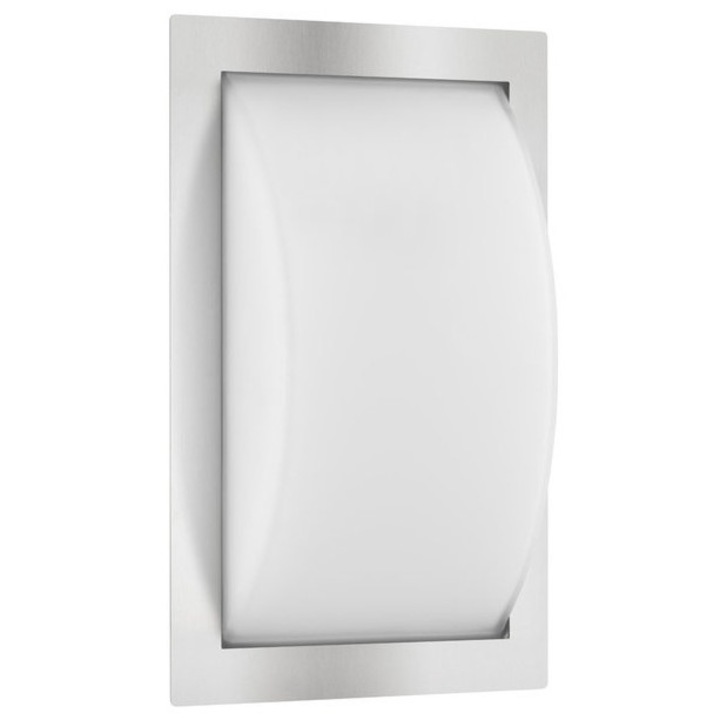 Aplica de perete cu detector de miscare integrat, LCD Creativ Metall Design, Inox, 050, Argintiu/Alb