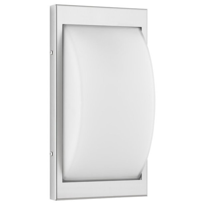 Aplica de perete cu detector de miscare integrat, LCD Creativ Metall Design, Inox, 068, Argintiu/Alb