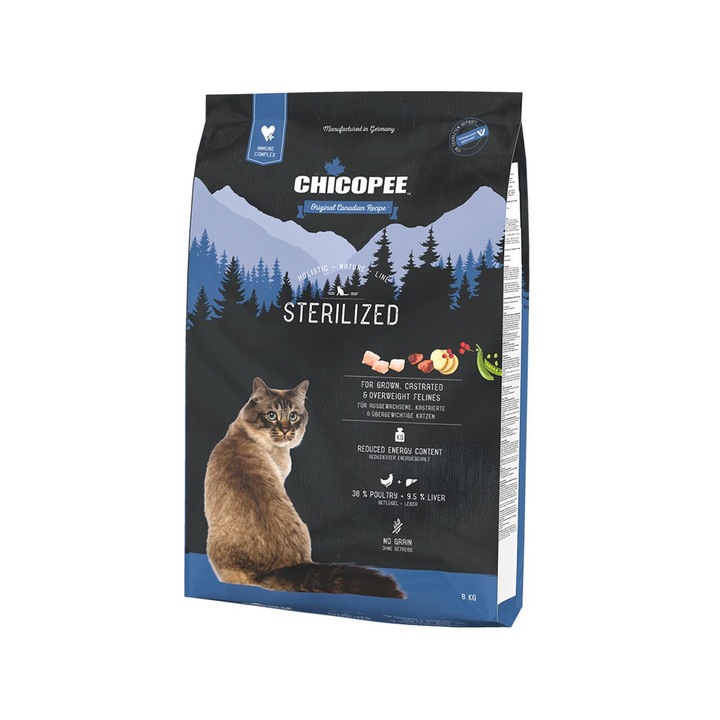 Hrana Uscata Pentru Pisici Super Premium Chicopee Hnl Sterilized 8Kg