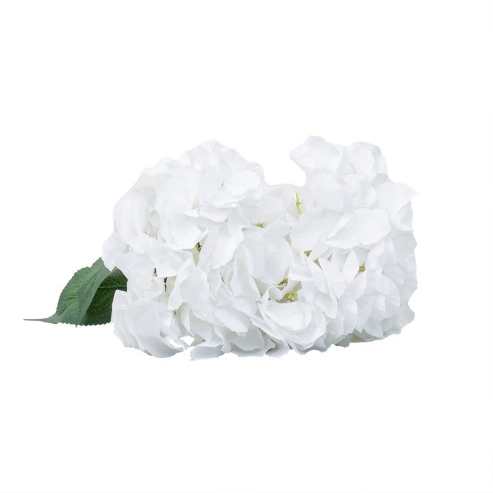 Csokor 5 db hortenzia szálból, H 45 cm, fehér szín, BSP / SL394_A