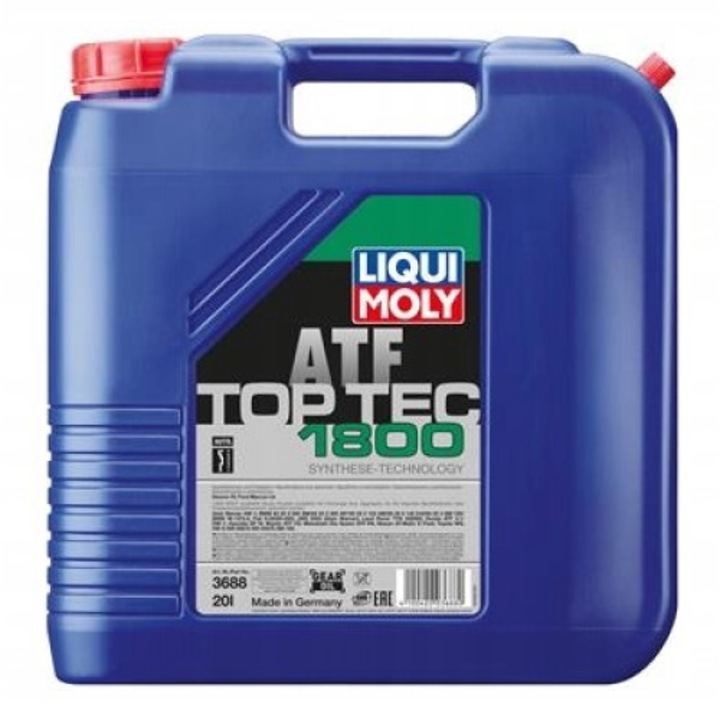 Automata sebességváltó olaj Liqui Moly TOP TEC ATF 1800, szintetikus, 20L