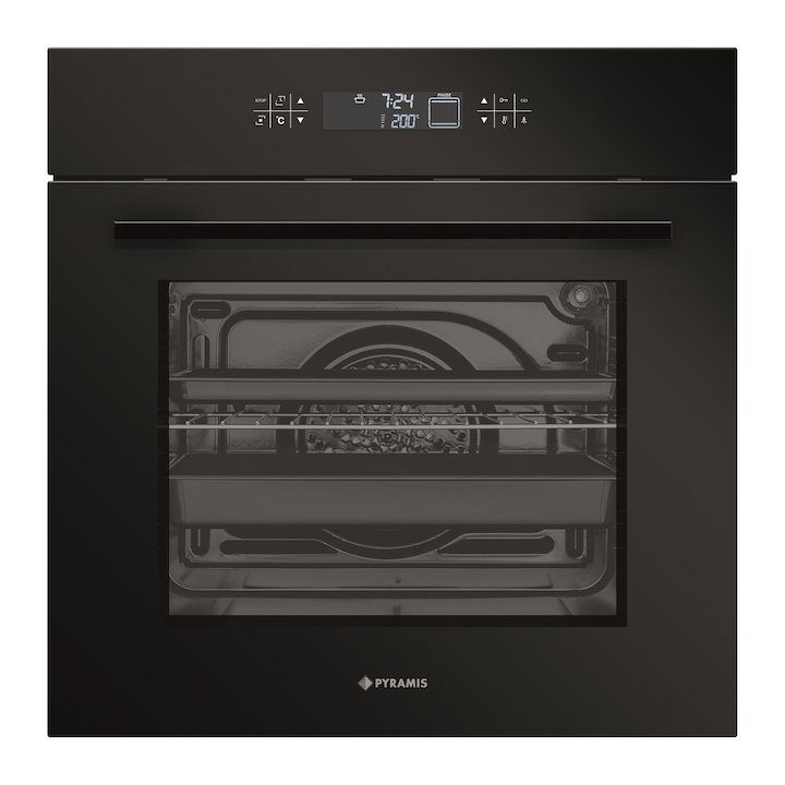 Cuptor electric multifunctional Franke CL 85 M GF, Grafite, 8 +1 functii, 3 geamuri usa