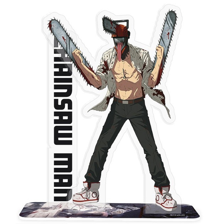 Фигурка - Човек с верижен трион - Chainsaw Man X 4, Многоцветен, 17 см