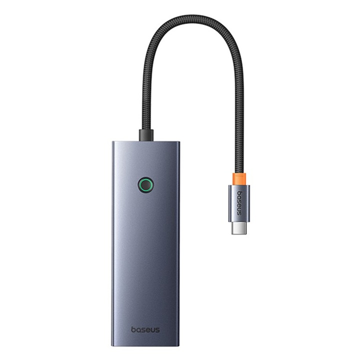 Хъб Type-C към HDMI, VGA, 4xUSB, Type-C, 4K@60Hz - Baseus UltraJoy (B00052803811-01) - Space Gray