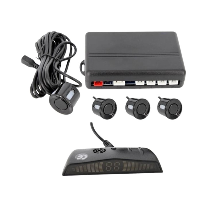 Set 4 senzori de Parcare cu afiaj LED Vopsibili