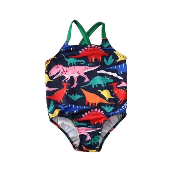Costum de baie Dinozauri colorati Drool