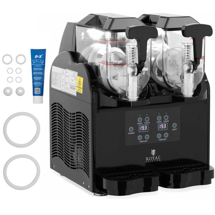 Granitor Royal Catering RCSL 2/3, 2x3l, 380W, negru, iluminare LED