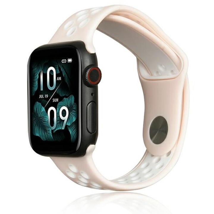 Beline szilikon szíj, Apple Watchhoz, sport, rózsaszín