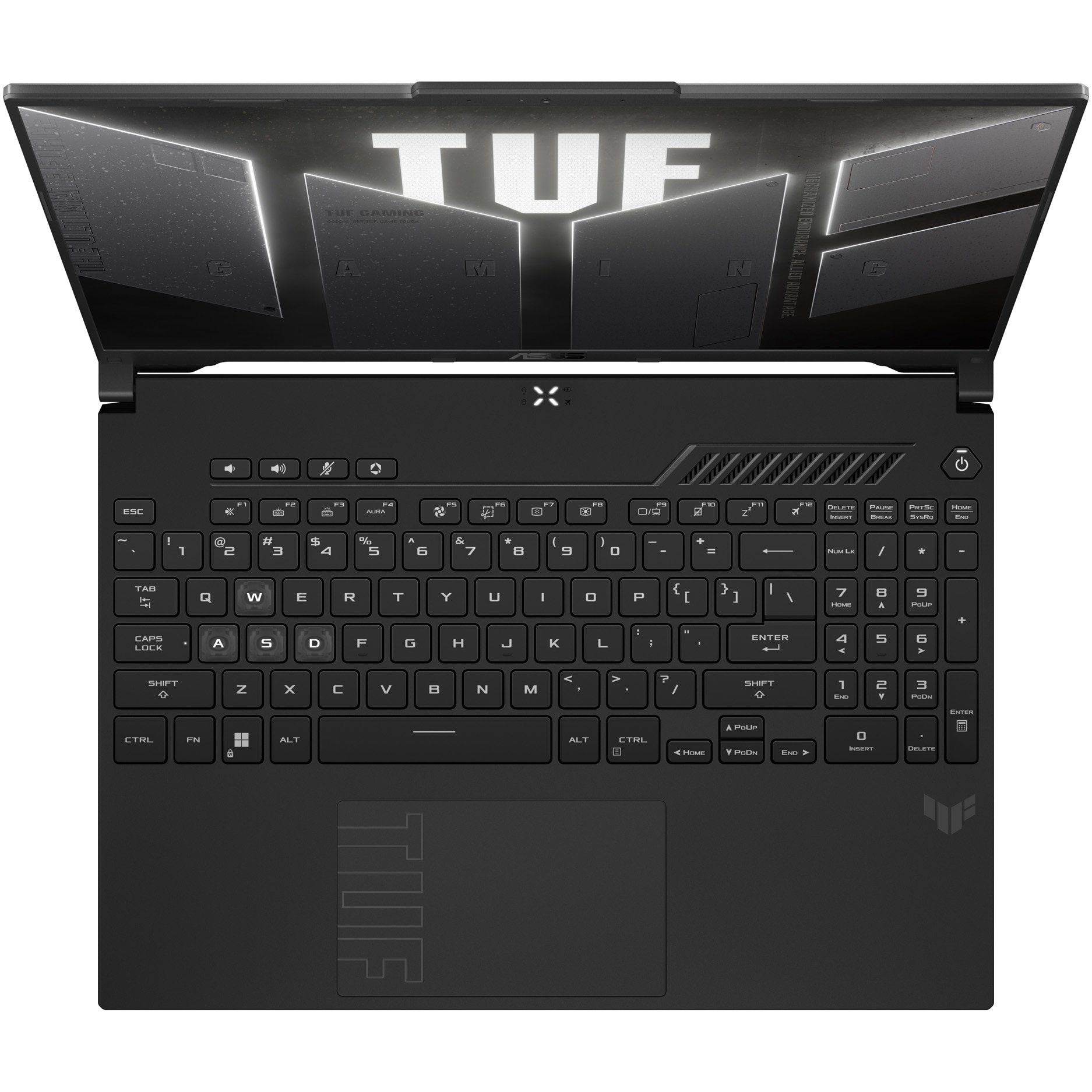 Laptop Gaming ASUS TUF F16 FX607VU cu procesor Intel® Core™ 5 210H pana la 4.8GHz, 16'', WUXGA, IPS, 144Hz, 16GB DDR5 RAM, 512GB SSD, NVIDIA® GeForce RTX™ 4050 6GB GDDR6, No OS, Mecha Gray