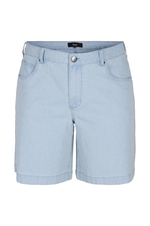 Női farmer rövidnadrág, Zizzi, 301822325, pamut, Kék