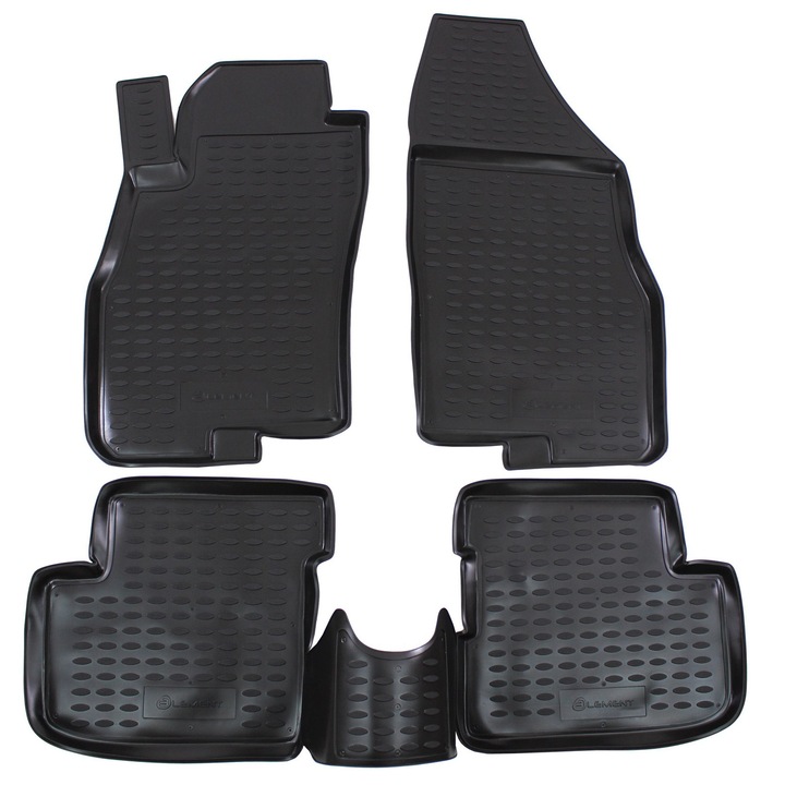 Covorase din cauciuc tip tavita Premium, Fiat Punto, 2005-2018, 4 piese
