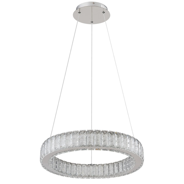 Полилей Globo Mucky, метал, кристали, LED CCT, дистанционно управление, 50W