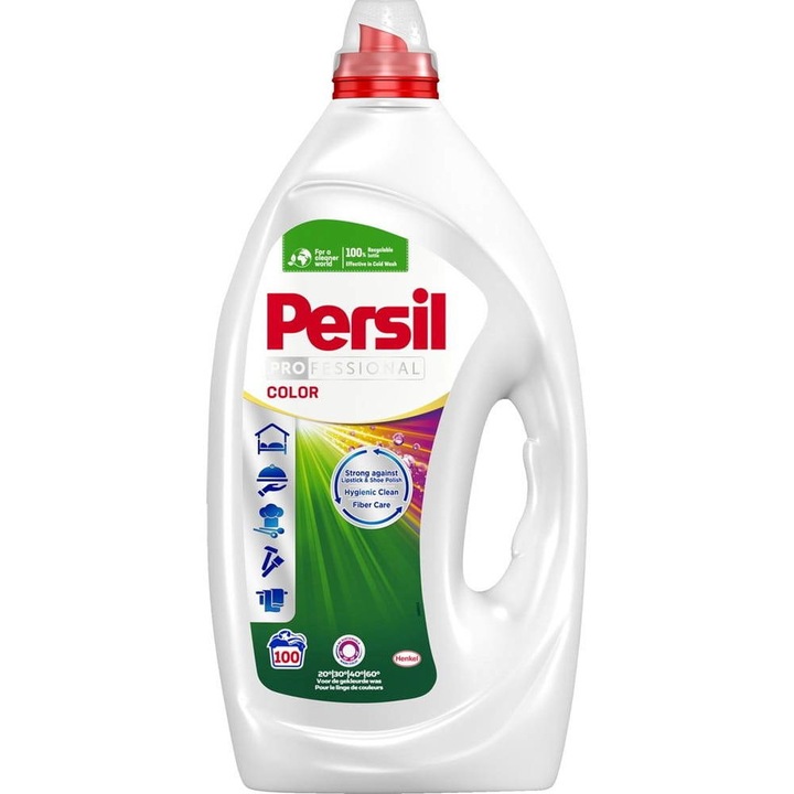 Професионален цветен гел за пране Persil, 100 пранета