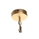 Полилей DKD Home Decor, 50 x 46 x 30 cm, Златен, Метал, Бял, 50 W