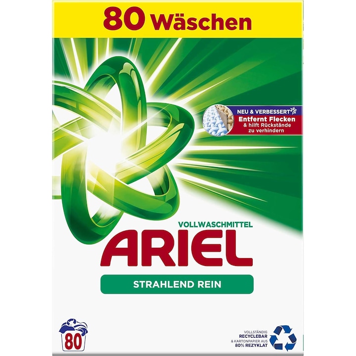 Ariel Strahlend Rein Mosópor – 80 Mosáshoz 5, 2 kg
