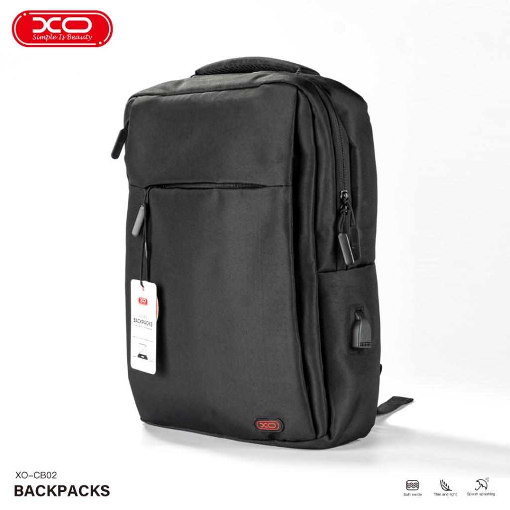 Rucsac pentru laptop XO 15.6 inchi, CB02, negru