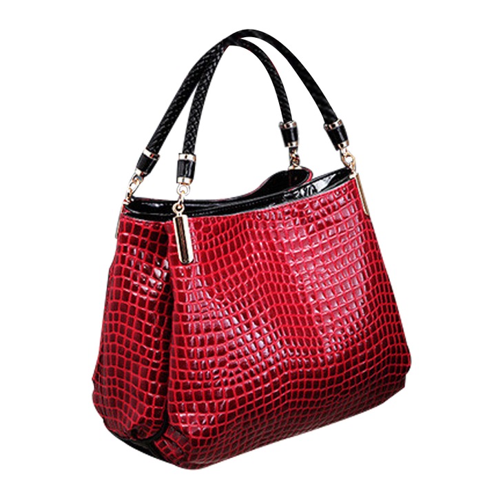 Női táska, Jermyn, Ökológiai bőr, Piros