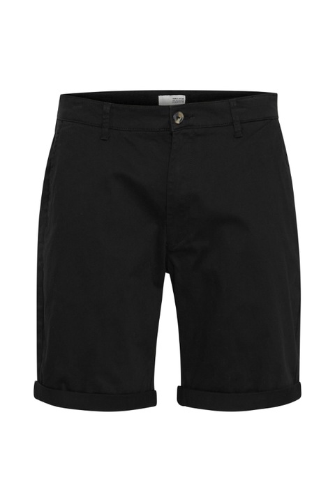 Pantaloni scurti barbati, Solid, 301519454, Bumbac, Negru