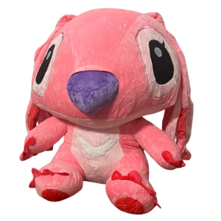 Плюшена играчка Стич - любимият герой от анимационния филм Лило и Стич, розова, 70см