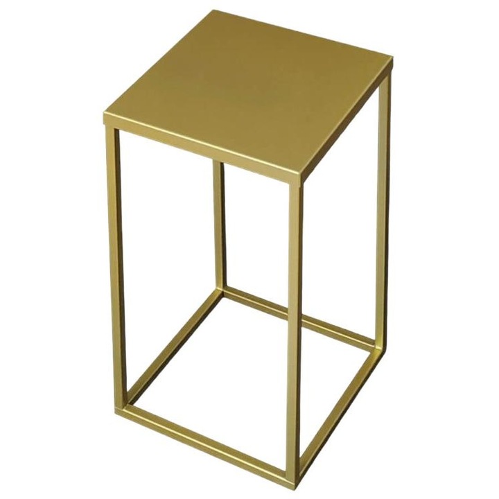 Suport pentru flori, Szpak, Metal, 40x24.5x24.5cm, Auriu