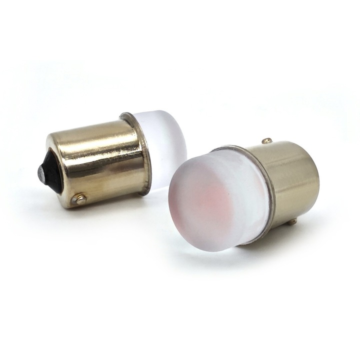 2 db LED izzó készlet P21W, R5W 12V CANBUS, 900lm, piros