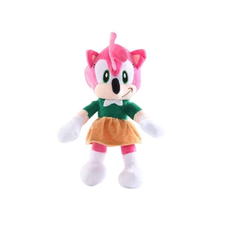 Sonic Amy Rose rózsaszín plüssjáték, a Sonic rajzfilmek szeretett karaktere, 20 cm E Efrall