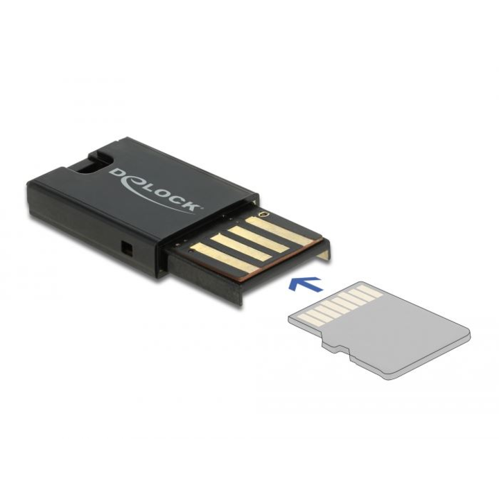 Delock USB 2.0 kártyaolvasó Micro SD memóriakártyákhoz (DL-91603)
