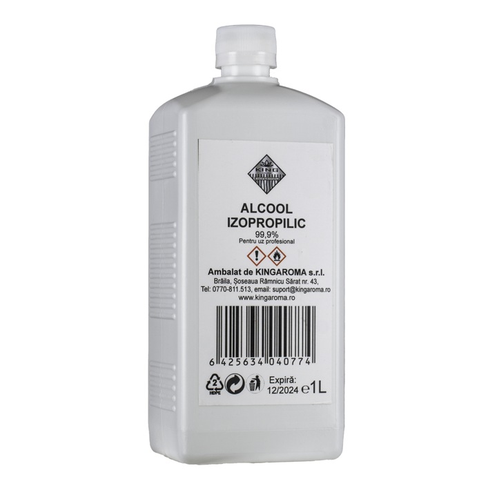 Alcool izopropilic IPA puritate 99.9%, Kingaroma, 1000 ml