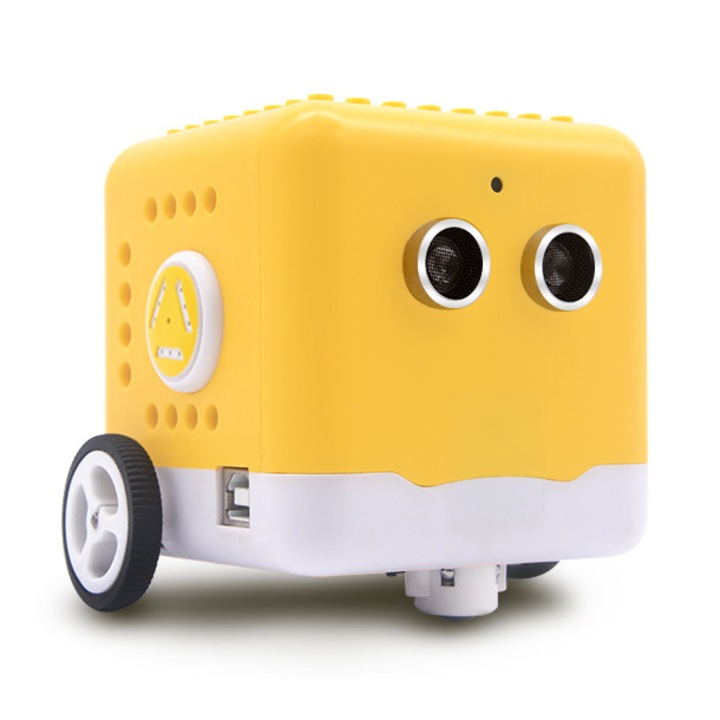 Детски робот, Keyestudio, Kidsbits KD0003, Bluetooth управление, 92x105x95mm, Жълт