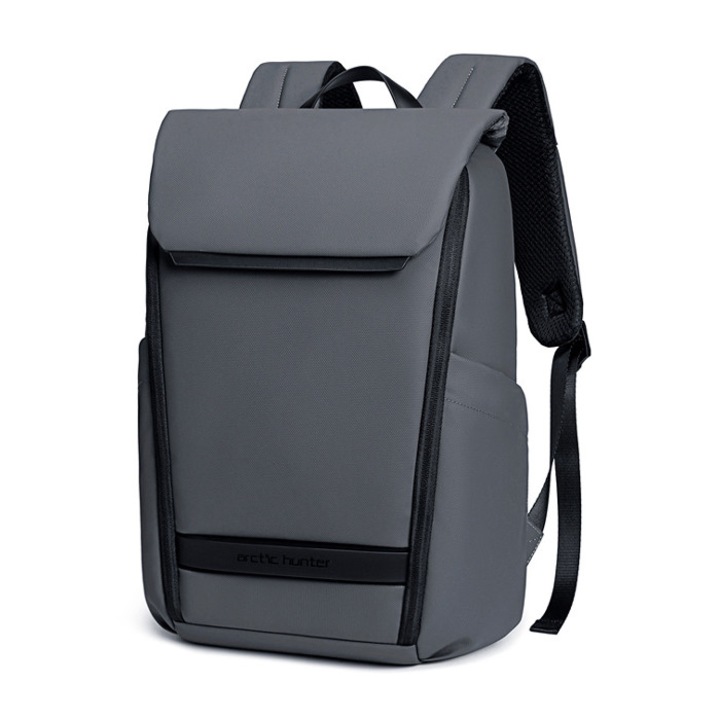 Geanta laptop Arctic Hunter B00559, 21L, rezistenta la apa, gri, 40x29x18cm