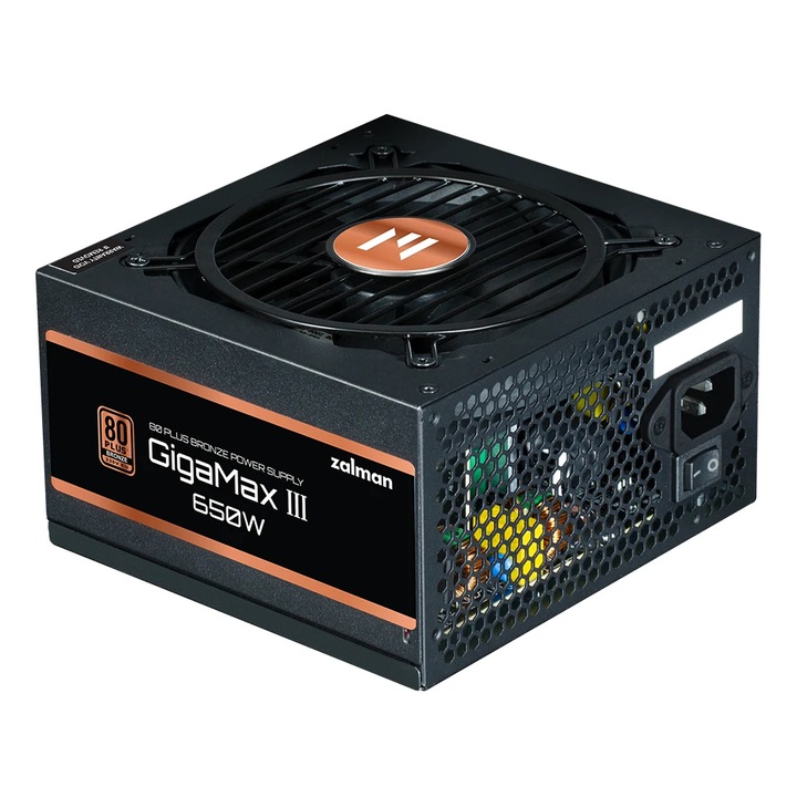 Захранващ блок Zalman захранване PSU GigaMax III ATX 3.0 650W Bronze - ZM650-GV3 ZM650-GV3