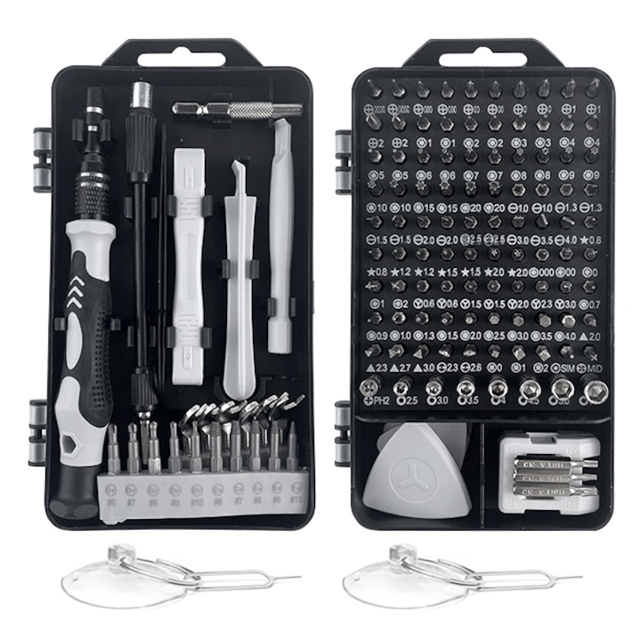 Магнитни отвертки 138 в 1, Tebnaild, Черен