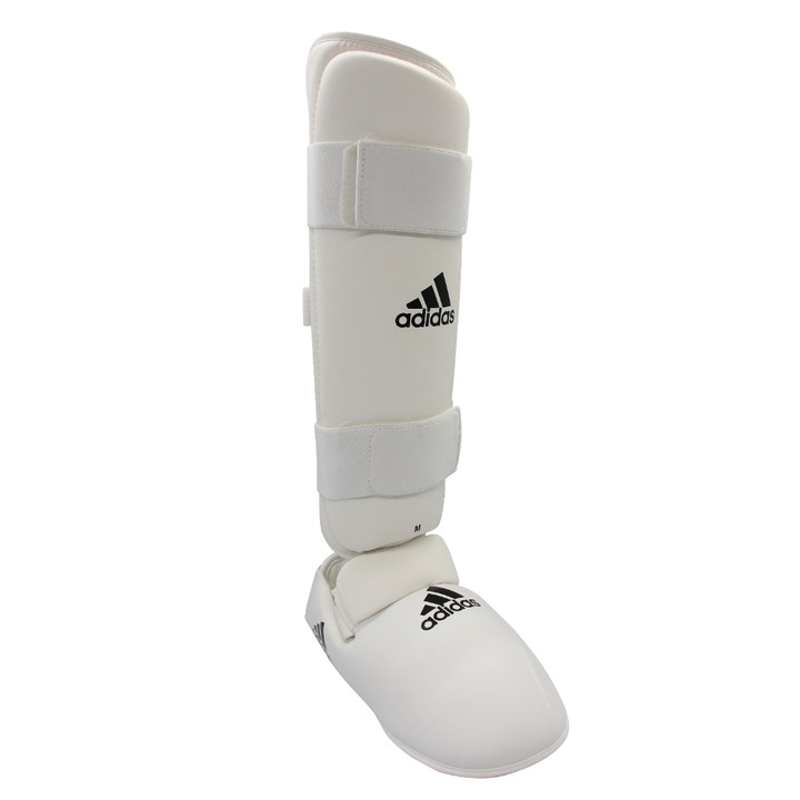 Tibiere si botosei Karate Adidas XL Alb