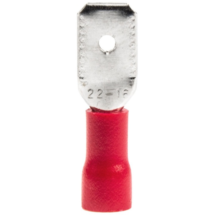 Autós csatlakozó AMIO 03066, szelvény 0,5-1,5mm, 6,3mm, 10 db-os készlet