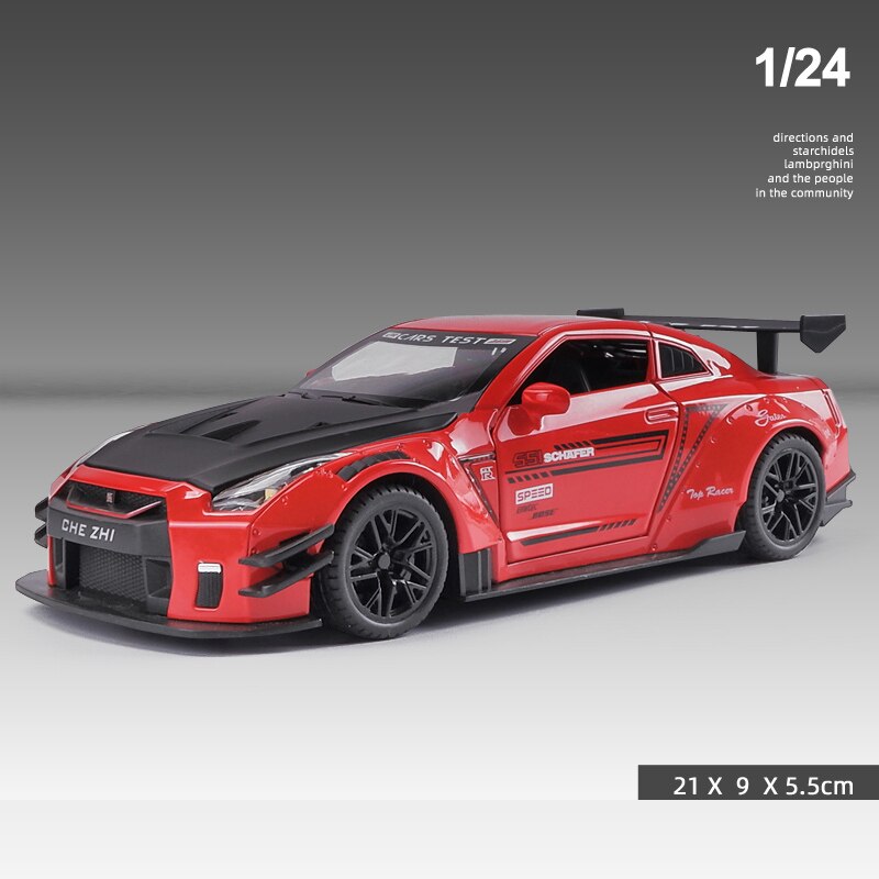 ミニカー GT-R(R35)Good Wood Festival of Speed Masina de curse NISSAN GTR R35 scara 1:24, De Colectie, editie