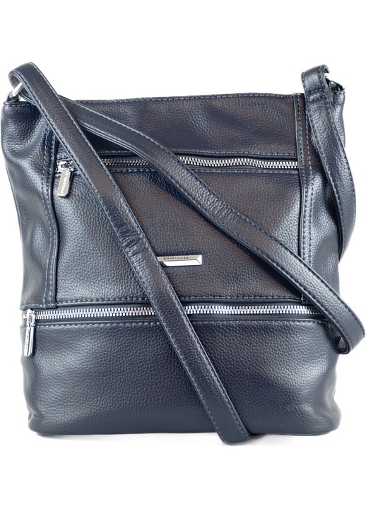 Geanta dama, SilviaRosa, Piele ecologica, Albastru inchis