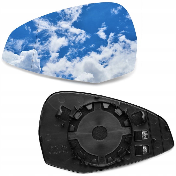 Geam oglinda, pentru Audi A4 B9 A5 2015-, Stanga, Electric, Claritate maxima, Montaj rapid, Rezistent socuri, Siguranta