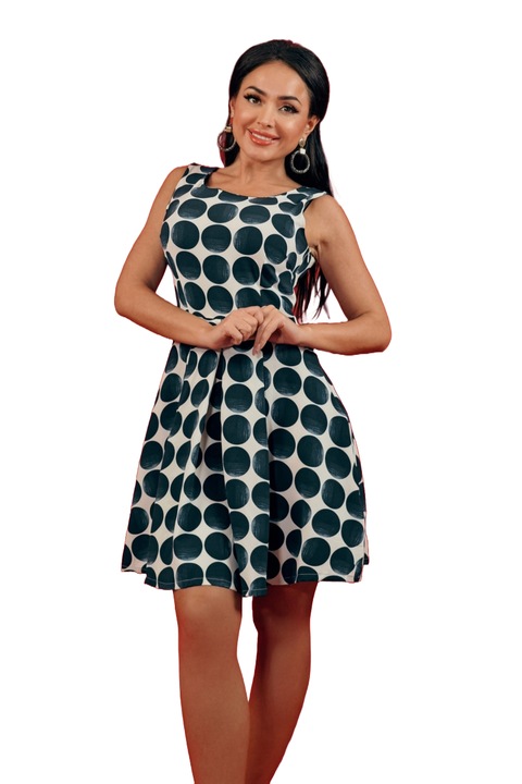 Дамска рокля, WildFashion, полиестер, 2794, Бял