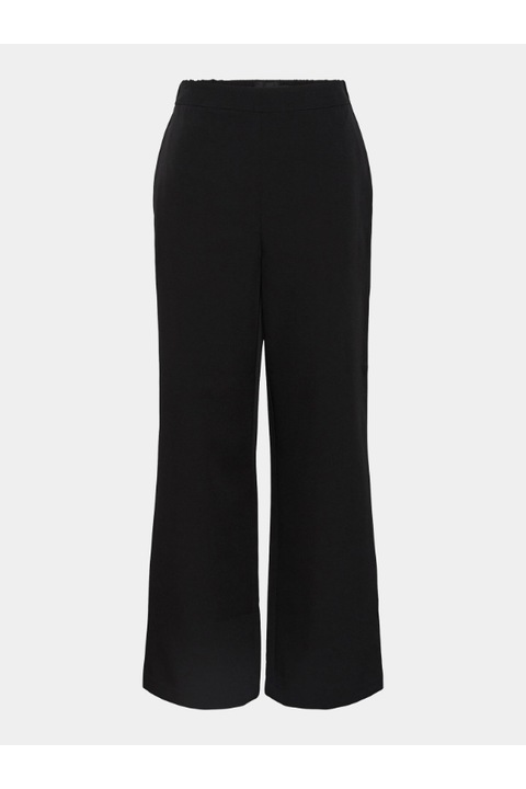 Női nadrágok, darabok, 303433338, poliészter, fekete, Fekete