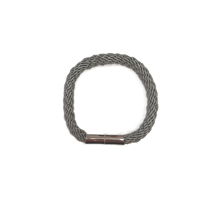 Mágnes függönyökhöz és függönyökhöz, kötél, szürke, 40cm
