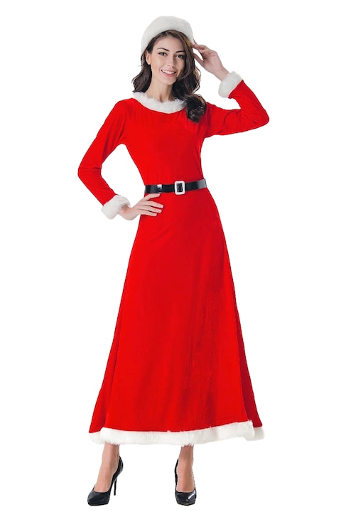 Rochie dama, WildFashion, Poliester, 4798, Rosu, M