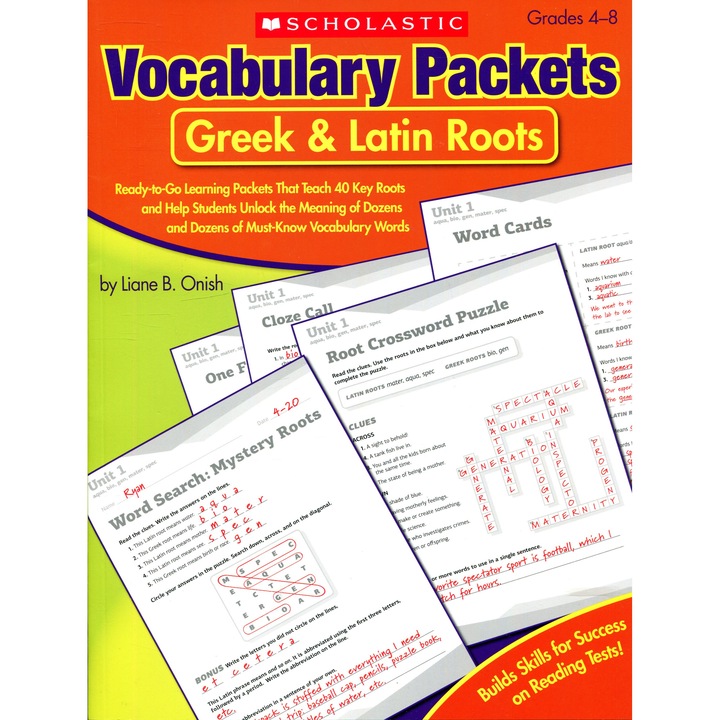 Pachete de vocabular: Rădăcini grecești și latine - Pachete de învățare gata de utilizare