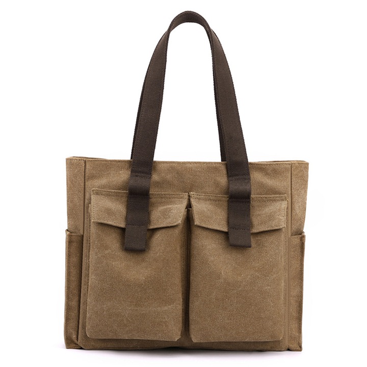 Jormftte vászon női táska, többszínű, 39x11x32cm