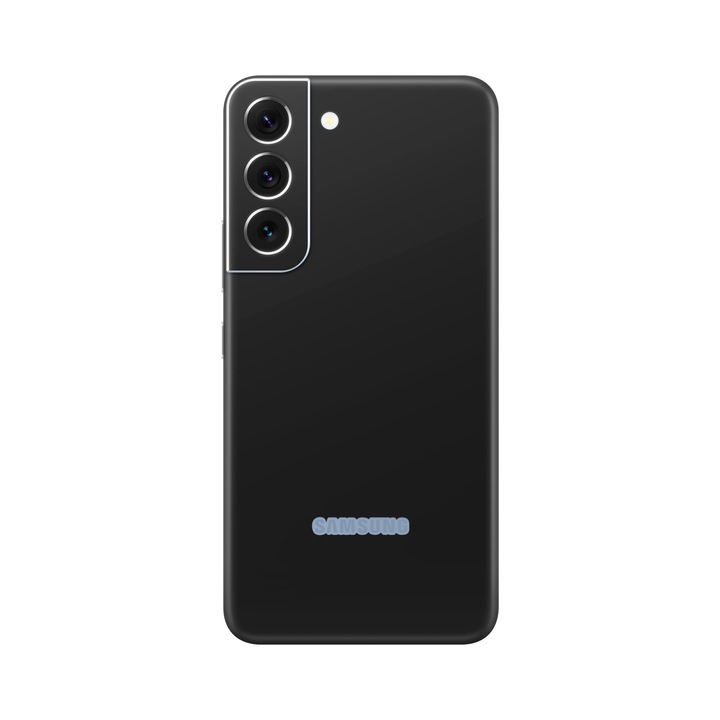 Folie de protectie pentru Samsung Galaxy S22, Colectia Unique, Skin Spate cu laterale unite, Mat Negru