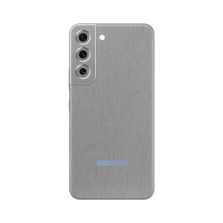 Folie de protectie pentru Samsung Galaxy S22, Colectia Elegans, Skin Spate cu laterale unite, Metalic Graphite