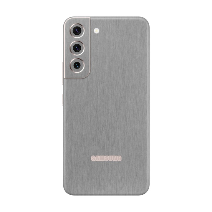 Folie de protectie pentru Samsung Galaxy S22 Plus, Colectia Elegans, Skin Spate cu laterale unite, Metalic Graphite