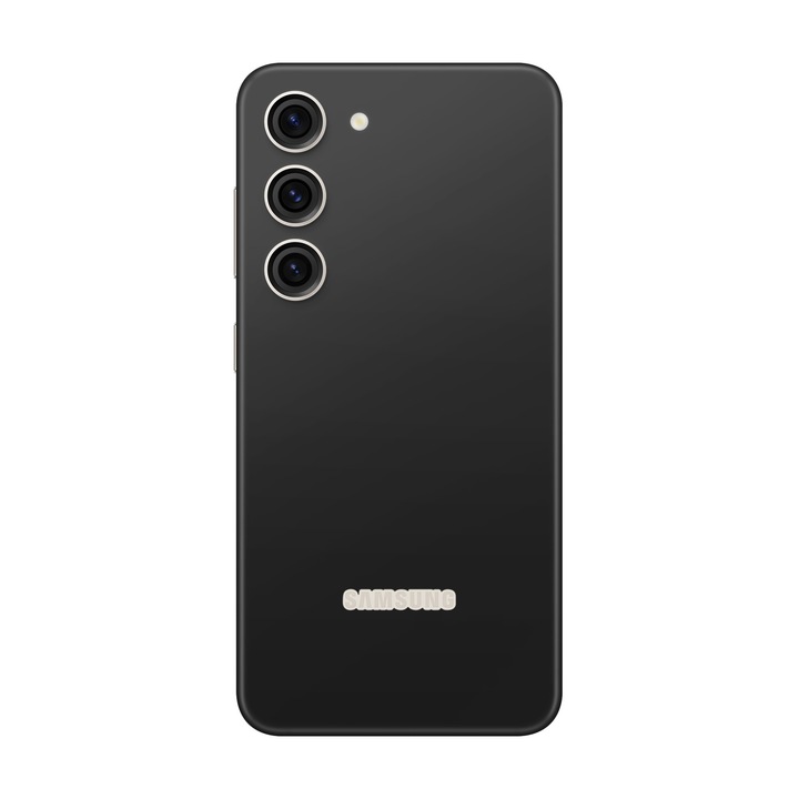 Folie de protectie pentru Samsung Galaxy S23 FE, Colectia Unique, Skin Spate cu laterale unite, Mat Negru